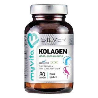 Kolagen Arthro + Beauty Dual Complex Kolagen norweski I + II Typ proszek 80g MyVita Silver Pure