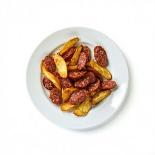 Patatine würstel grandi