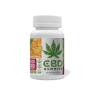 Jeleuri cu CBD cu aroma de Portocala, Euphoria, 750mg, 30buc