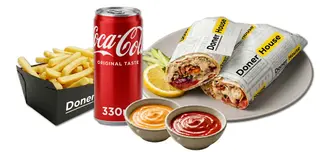 Doner Wrap Combo Large 130g