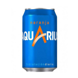 Aquarius Naranja lata 330ml.