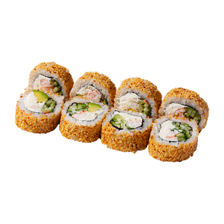 Kalifornia w sezamie z krewetką