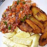 Fried Yam + Fried Plantain+ Egg Sauce