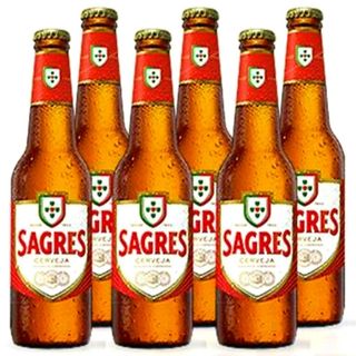 Sagres Garrafa Cerveja De Portugal 330ml (1*6 Pack)