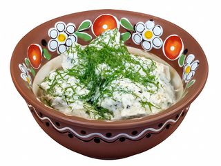 Bakłażan grillowany w sosie czosnkowo-jogurtowym 180g