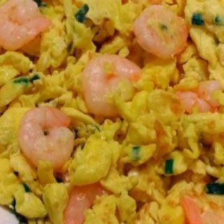 Huevos Revueltos Con Gambas