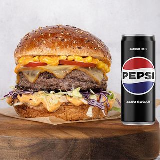 Chipomayo burger+Pepsi zero 0,33L