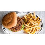 Vegetable Burger with Chips