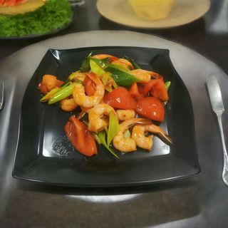 Gambas En Fuente Quemada