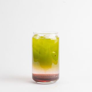 Матча-тоник голубика