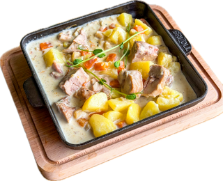 Кролик з картоплею у Вершковому соусі (350г)