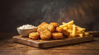 Chicken nuggets sa pomfritom