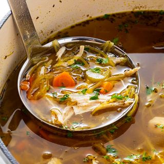 Clear chicken soup  