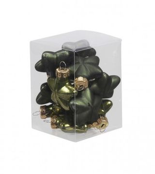 (209321) Ukras za jelku stakleni zvjezdica 40mm zelena 12/1 113846