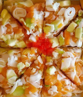 Sushi pizza