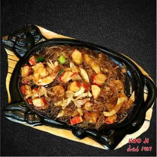 22a  -Spaghetti di soia con pesce alla piastra