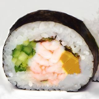 14. Futomaki  Langostinos Y Aguacate (8 Pza.)