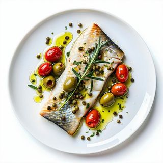Filetto di branzino alla mediderranea