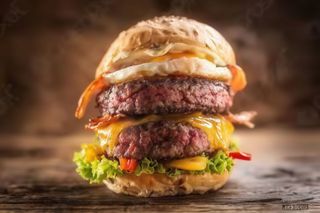 Burger Doble De Ternera