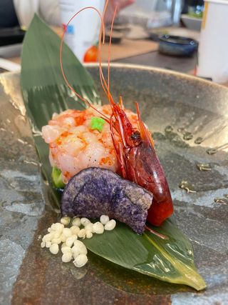 Tartare di gambero rosso e mango