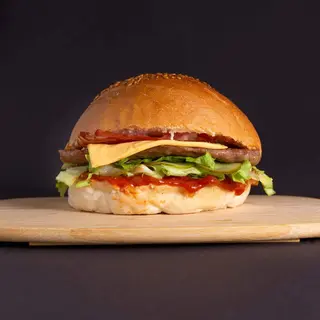Flash Burger + pomfrit + Coca-Cola