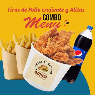 Oferta Combo Tiras de Pollo Crujiente y Alitas