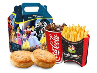 Котлетки (2 шт.) + фри + напиток на выбор + маленькая игрушка