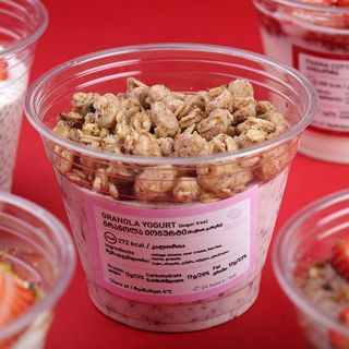 უშაქრო გრანოლა იოგურტი