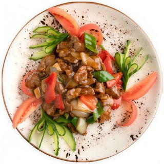 234. Teppanyaki gyuniku en salsa de ostras