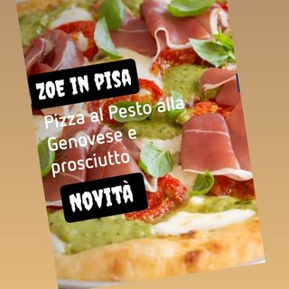 Pizza prosciutto crudo pesto