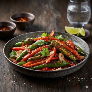 Острый жареный перец