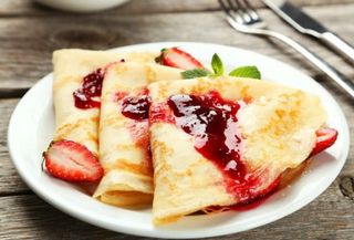 Clătita uriașă cu gem