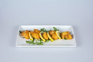 134. Pollo fritto con salsa al limone