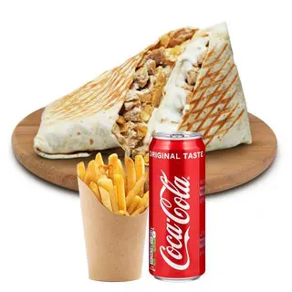 Tacos Poulet + Frites + Coca Cola offerte