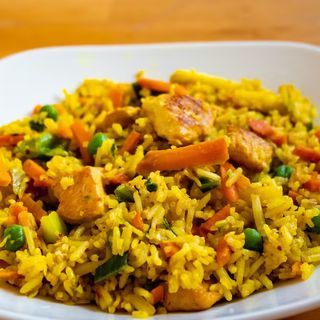 Arroz con curry 