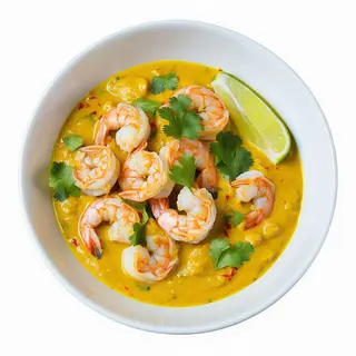 Gambas Con Curry Amarillo Thai