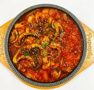Calamar picante a la piedra