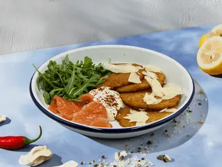 Placki ziemniaczane z łososiem gravlax (350g)