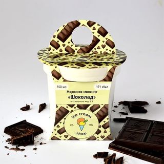 Морозиво молочне Шоколад (350мл)