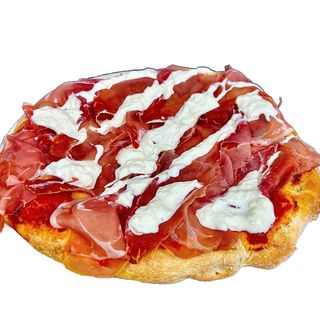 Pinsa Crudo e stracciatella