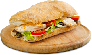 Bocadillo de pollo a la plancha