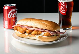 Sandwich Cordon Bleu + Coca-Cola