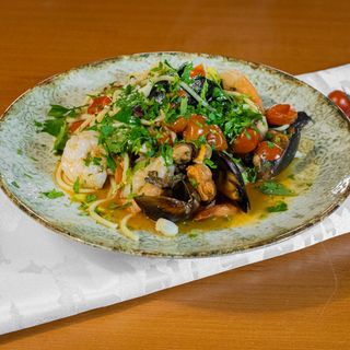 Spaghetti cu fructe de mare