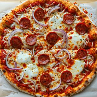 Pizza würstel e cipolle