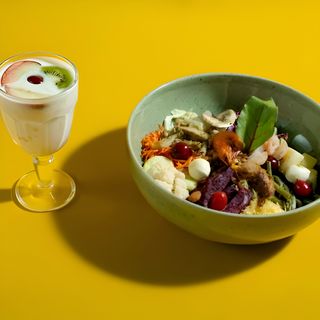 Salade Dar Al Fawakih + Dessert Au Choix