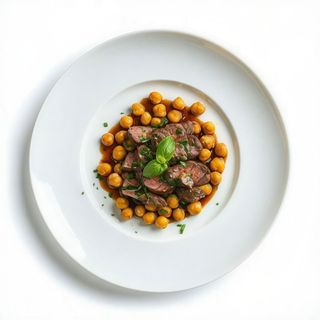 Ternera con garbanzos