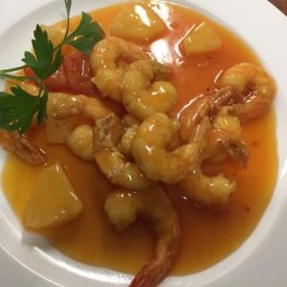 Gambas agridulces