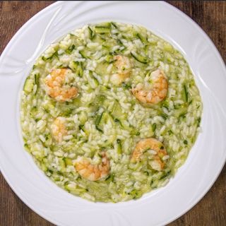 Risotto gamberi e zucchine