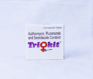 Triokit Azithromycin Fluconazole Secnidazole Tablets, 4 Pack