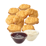 Пилешки хапки 9 броя + 2 соса